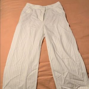 wide leg striped pants